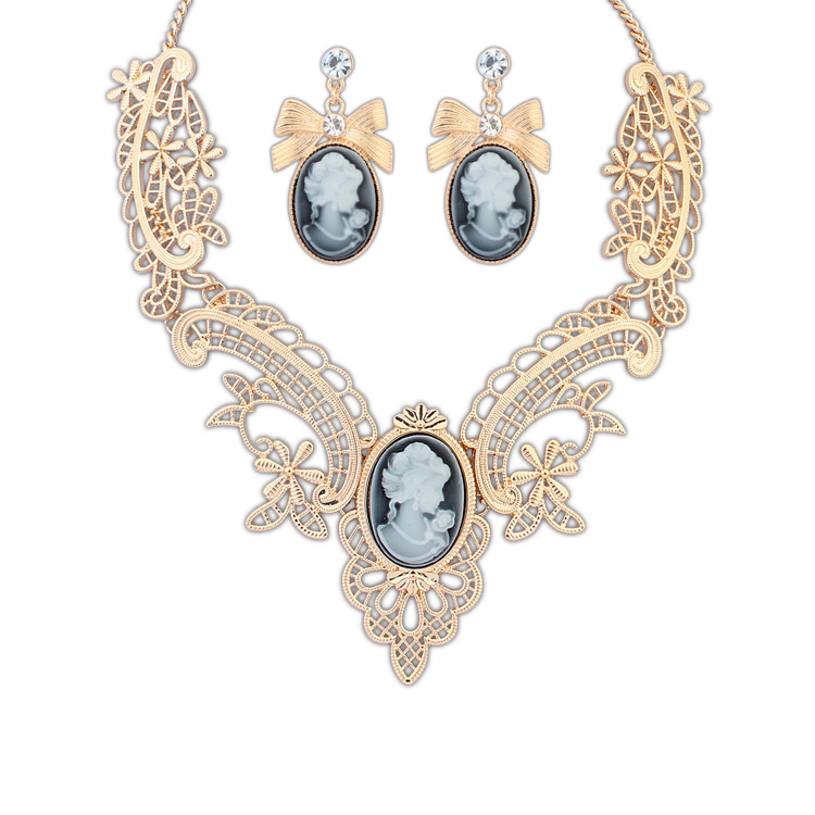 Gold metal bubble set vintage